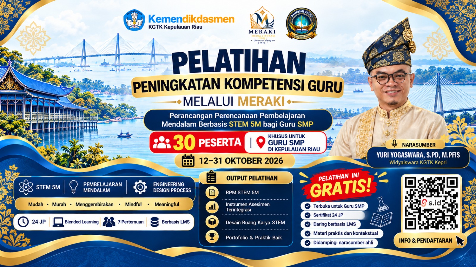 PELATIHAN PERANCANGAN PERENCANAAN MEDALAM BERBASIS STEM 5M BAGI GURU SMP